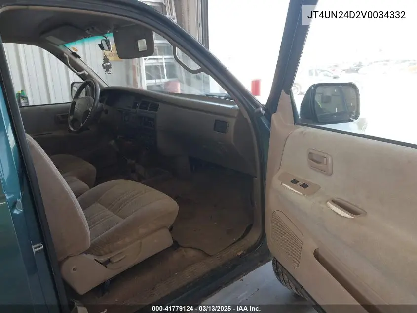 1997 Toyota T100 Sr5 V6 VIN: JT4UN24D2V0034332 Lot: 41779124