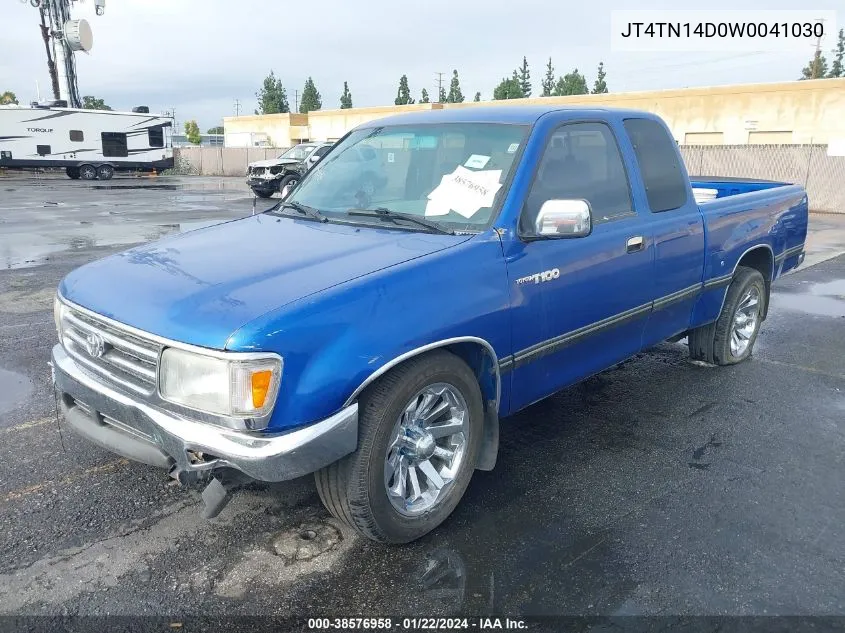1998 Toyota T100 Sr5 V6 VIN: JT4TN14D0W0041030 Lot: 38576958