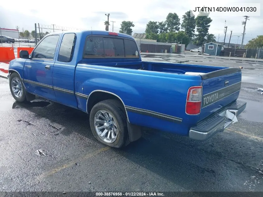 1998 Toyota T100 Sr5 V6 VIN: JT4TN14D0W0041030 Lot: 38576958