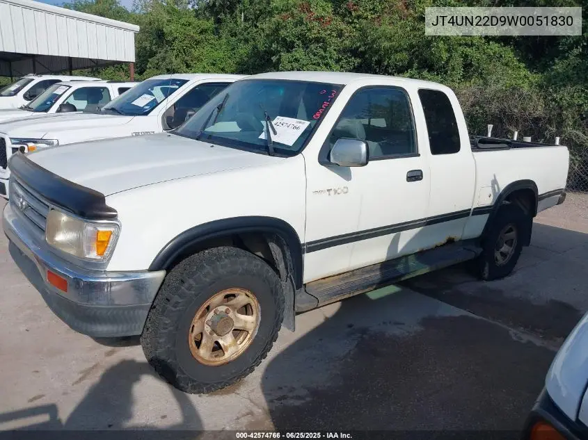 1998 Toyota T100 Dx V6 VIN: JT4UN22D9W0051830 Lot: 42574766