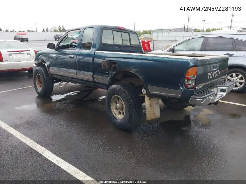 1997 Toyota Tacoma VIN: 4TAWM72N5VZ281193 Lot: 42009842