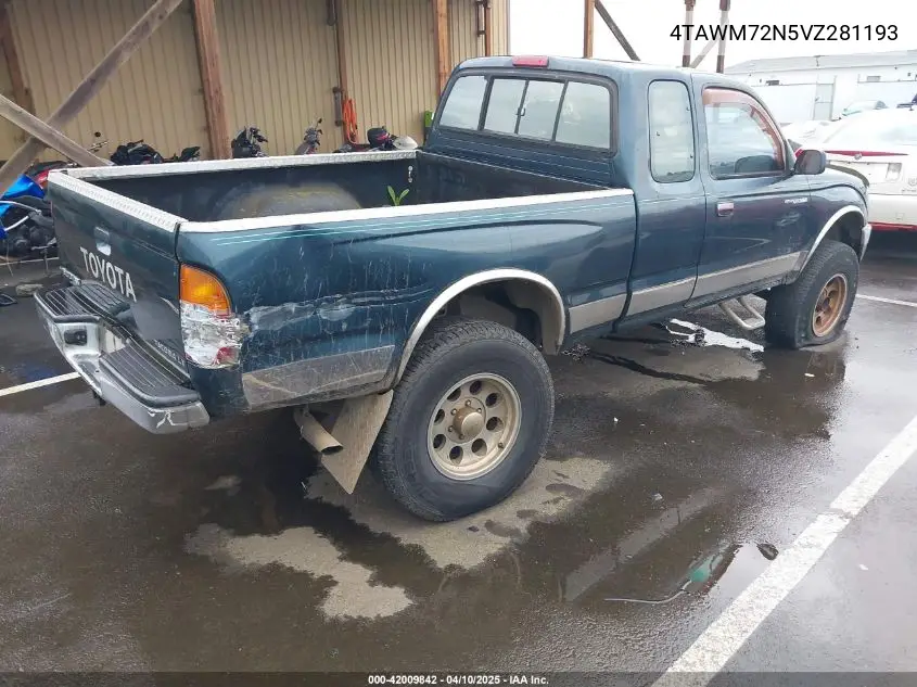 1997 Toyota Tacoma VIN: 4TAWM72N5VZ281193 Lot: 42009842