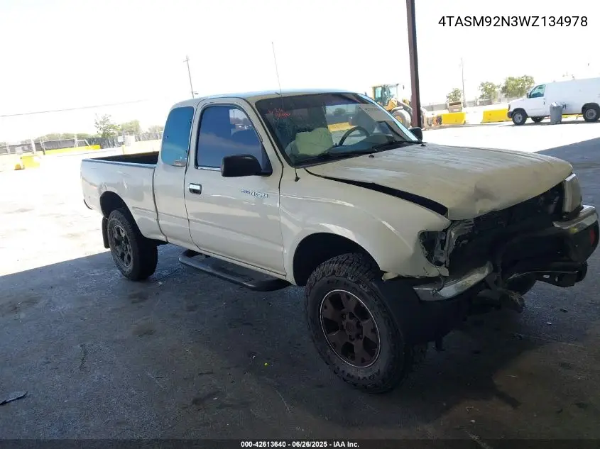 1998 Toyota Tacoma Prerunner VIN: 4TASM92N3WZ134978 Lot: 42613640