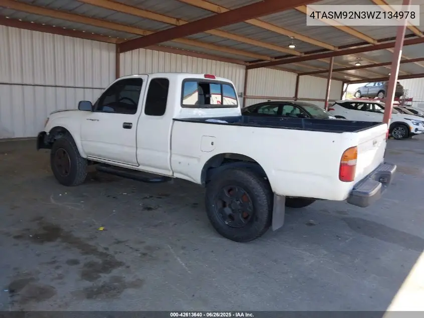 1998 Toyota Tacoma Prerunner VIN: 4TASM92N3WZ134978 Lot: 42613640