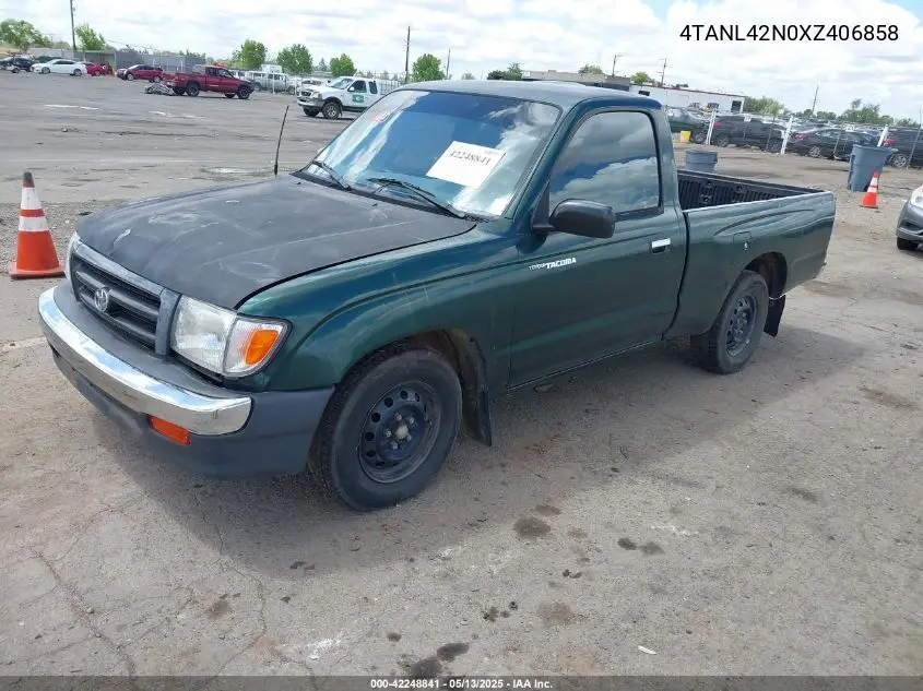 1999 Toyota Tacoma VIN: 4TANL42N0XZ406858 Lot: 42248841