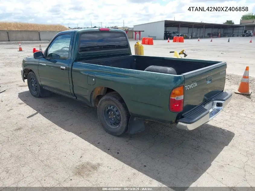 1999 Toyota Tacoma VIN: 4TANL42N0XZ406858 Lot: 42248841