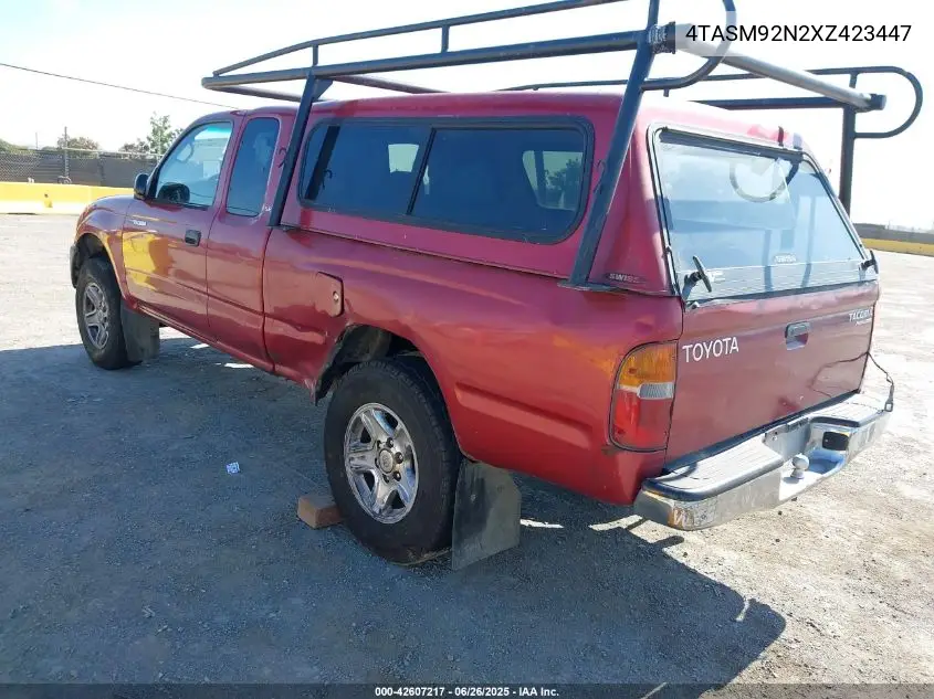 1999 Toyota Tacoma Xtracab Prerunner VIN: 4TASM92N2XZ423447 Lot: 42607217