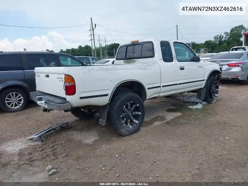 1999 Toyota Tacoma Xtracab VIN: 4TAWN72N3XZ462616 Lot: 42613674