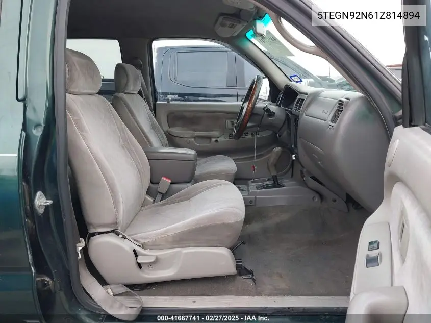2001 Toyota Tacoma Prerunner V6 VIN: 5TEGN92N61Z814894 Lot: 41667741