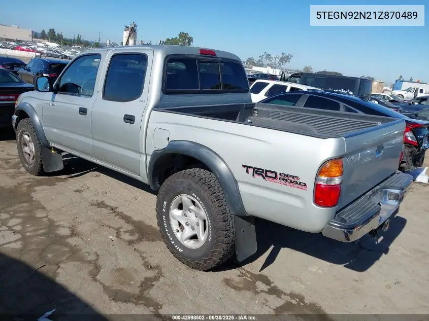 2001 Toyota Tacoma Prerunner V6 VIN: 5TEGN92N21Z870489 Lot: 42598502