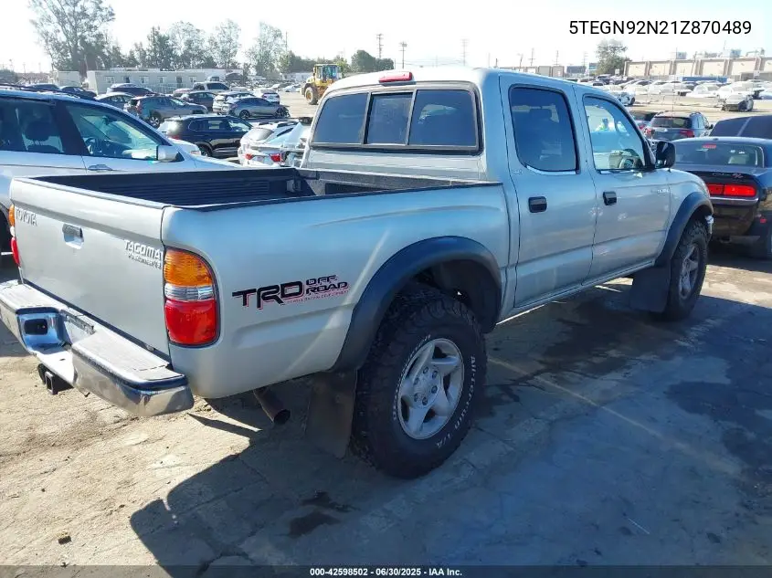 2001 Toyota Tacoma Prerunner V6 VIN: 5TEGN92N21Z870489 Lot: 42598502