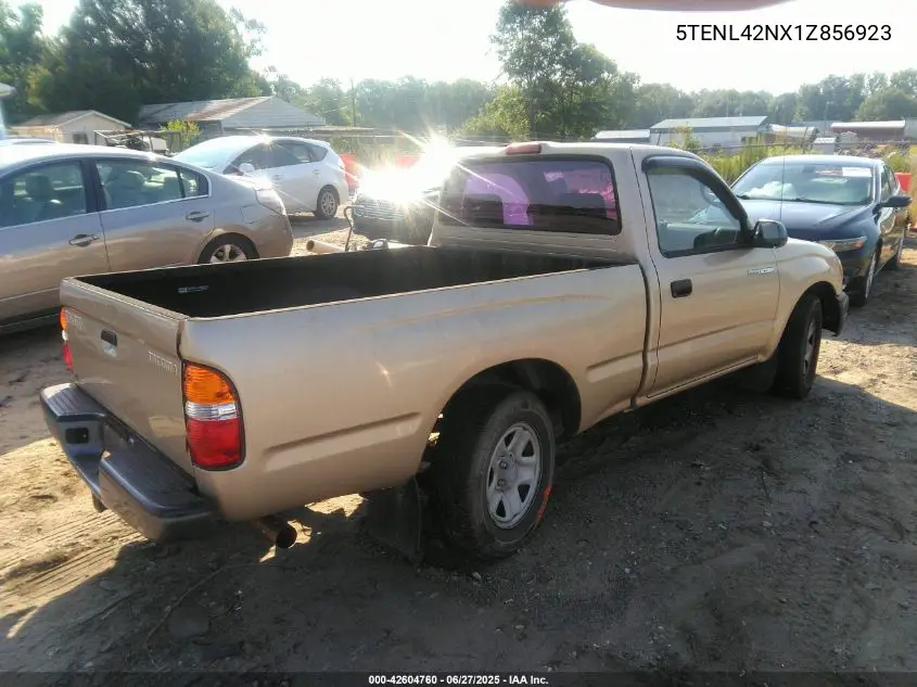2001 Toyota Tacoma VIN: 5TENL42NX1Z856923 Lot: 42604760