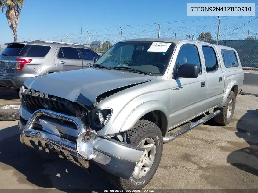 2001 Toyota Tacoma Prerunner V6 VIN: 5TEGN92N41Z850910 Lot: 42609994