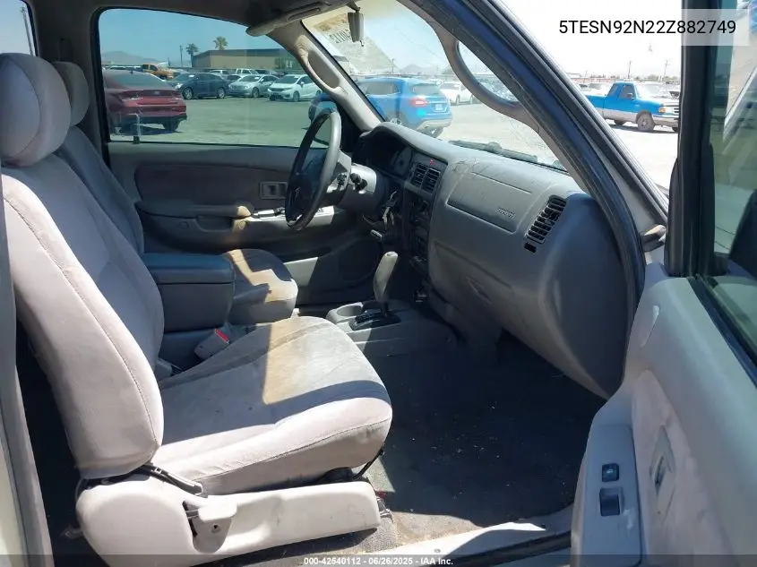 2002 Toyota Tacoma Prerunner V6 VIN: 5TESN92N22Z882749 Lot: 42540112