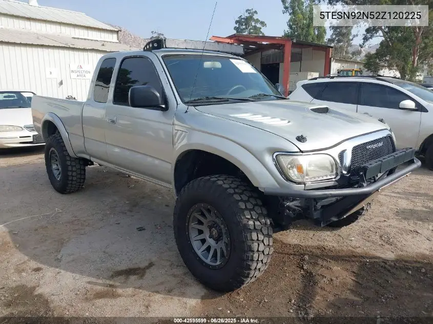 2002 Toyota Tacoma Prerunner V6 VIN: 5TESN92N52Z120225 Lot: 42595599