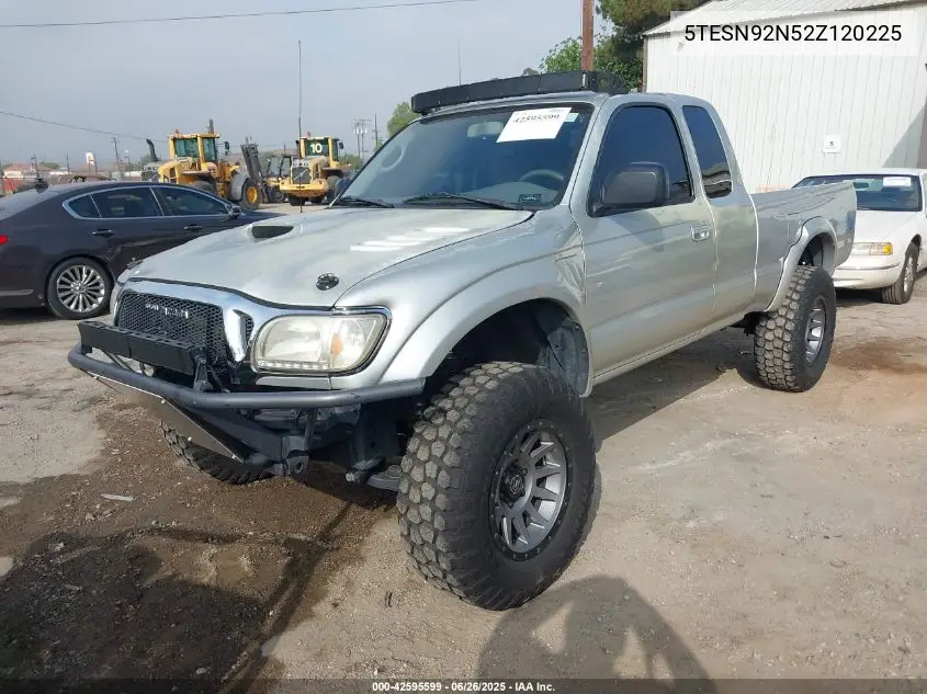 2002 Toyota Tacoma Prerunner V6 VIN: 5TESN92N52Z120225 Lot: 42595599