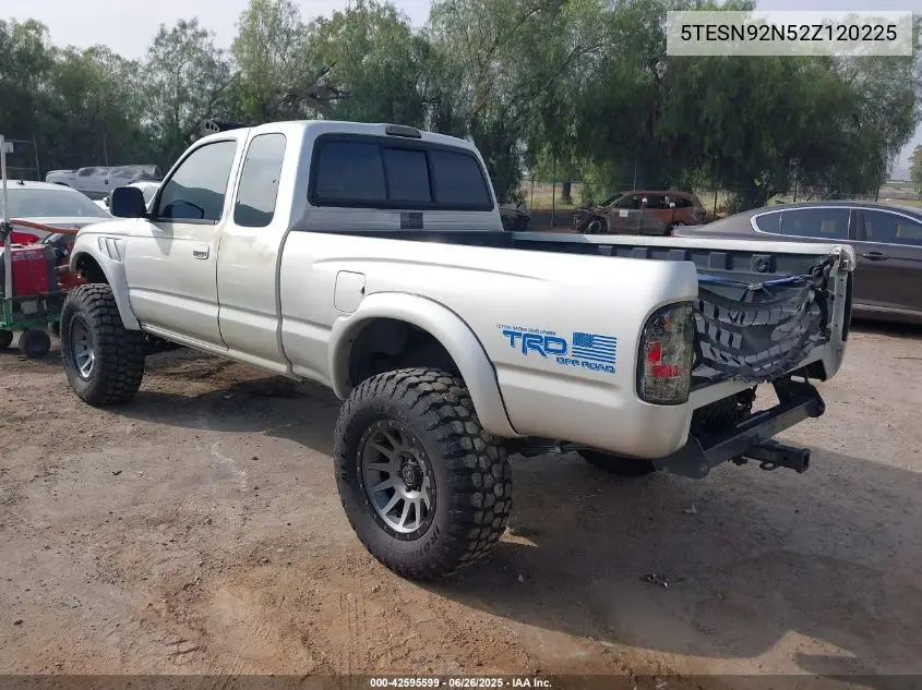 2002 Toyota Tacoma Prerunner V6 VIN: 5TESN92N52Z120225 Lot: 42595599