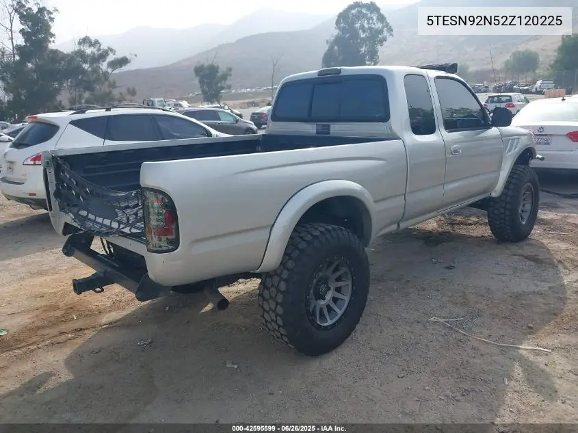 2002 Toyota Tacoma Prerunner V6 VIN: 5TESN92N52Z120225 Lot: 42595599