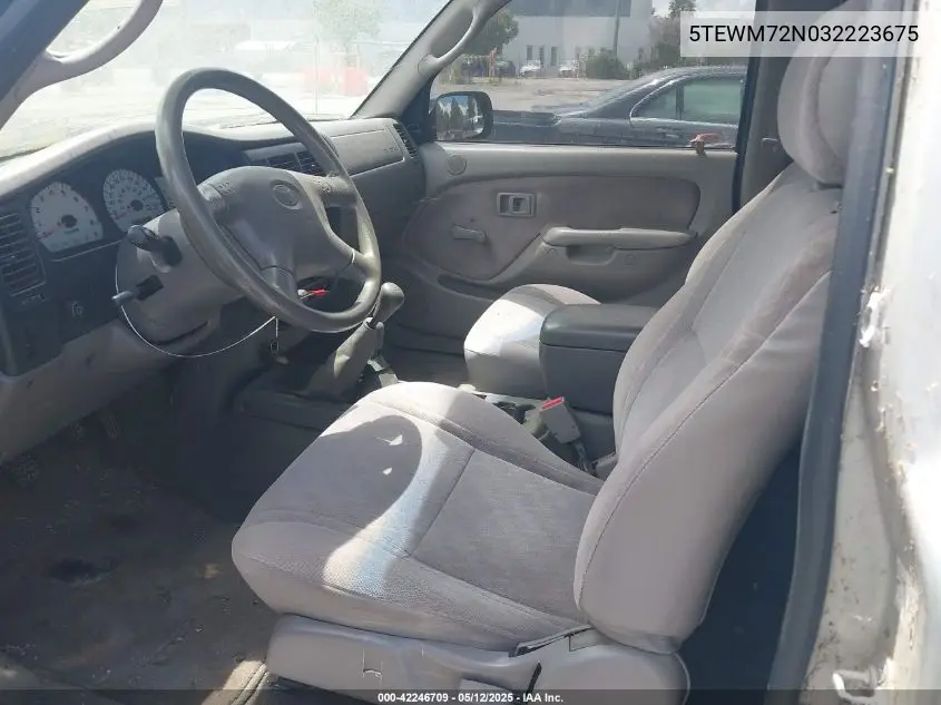 2003 Toyota Tacoma VIN: 5TEWM72N032223675 Lot: 42246709