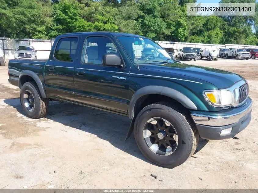 2003 Toyota Tacoma Prerunner V6 VIN: 5TEGN92N33Z301430 Lot: 42248802
