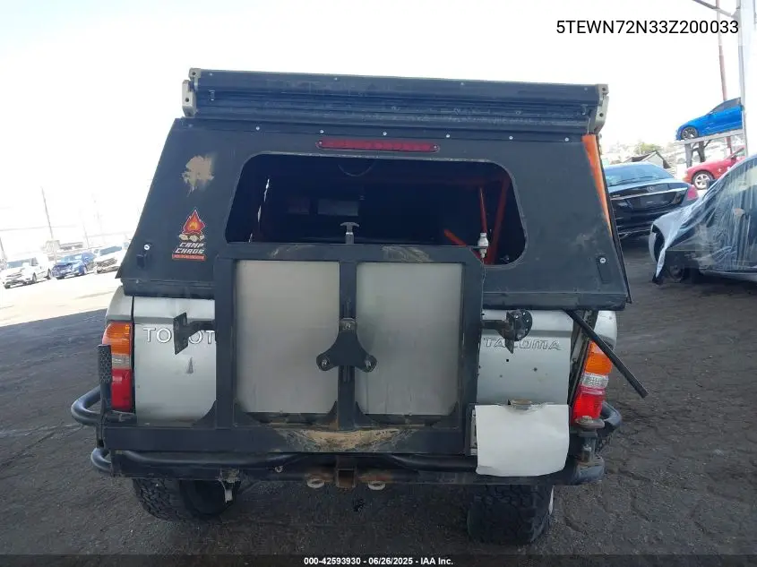 2003 Toyota Tacoma Base V6 VIN: 5TEWN72N33Z200033 Lot: 42593930