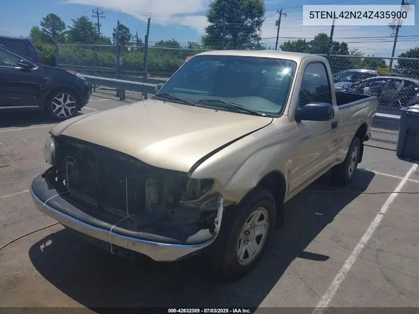 2004 Toyota Tacoma VIN: 5TENL42N24Z435900 Lot: 42632389