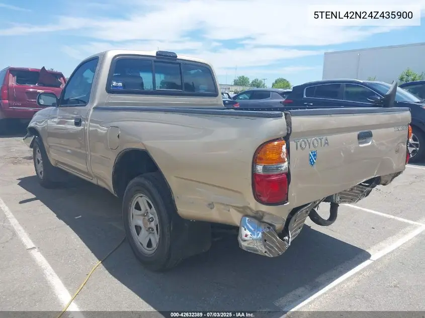 2004 Toyota Tacoma VIN: 5TENL42N24Z435900 Lot: 42632389