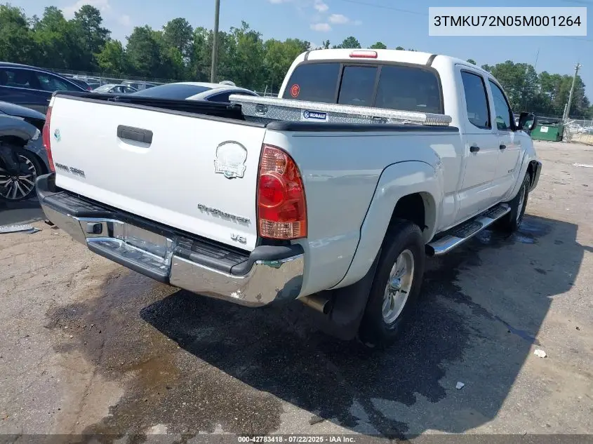 2005 Toyota Tacoma Prerunner V6 VIN: 3TMKU72N05M001264 Lot: 42783418