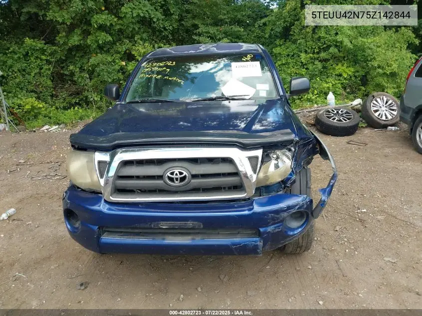 2005 Toyota Tacoma Base V6 VIN: 5TEUU42N75Z142844 Lot: 42802723