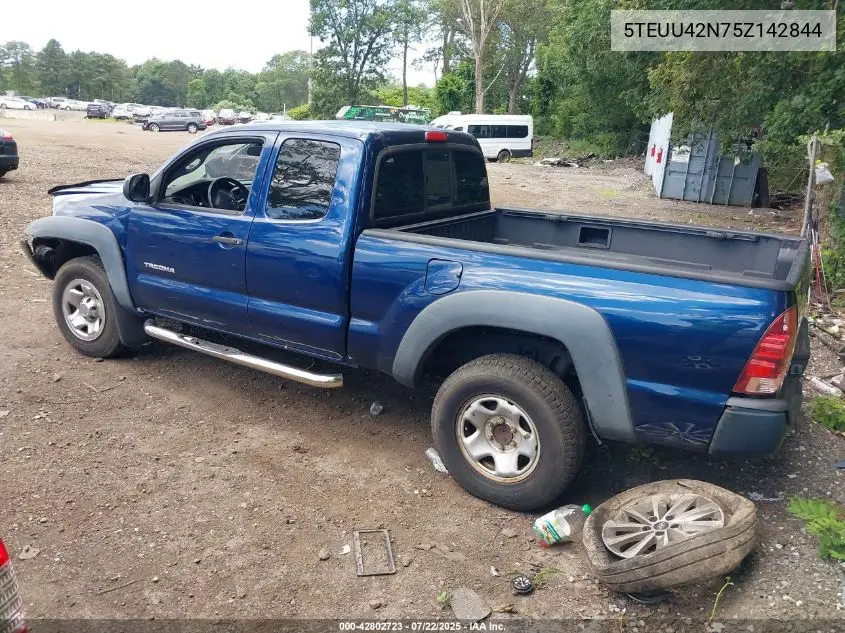 2005 Toyota Tacoma Base V6 VIN: 5TEUU42N75Z142844 Lot: 42802723