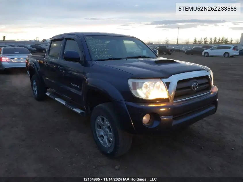 2006 Toyota Tacoma Double Cab Long Bed VIN: 5TEMU52N26Z233558 Lot: 12154985