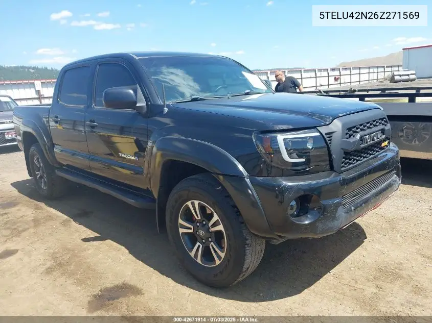 2006 Toyota Tacoma Double Cab VIN: 5TELU42N26Z271569 Lot: 42671914