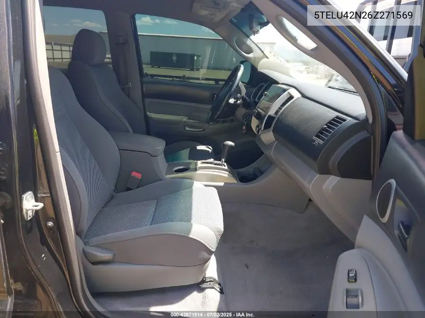 2006 Toyota Tacoma Double Cab VIN: 5TELU42N26Z271569 Lot: 42671914