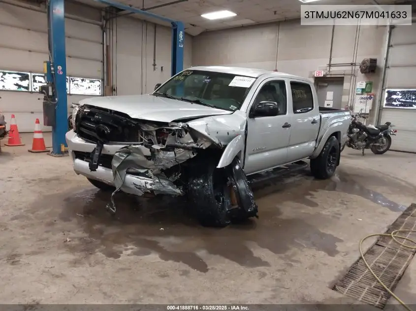 2007 Toyota Tacoma Prerunner V6 VIN: 3TMJU62N67M041633 Lot: 41888716