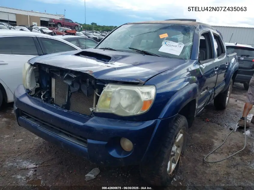 2007 Toyota Tacoma Base V6 VIN: 5TELU42N07Z435063 Lot: 42600875