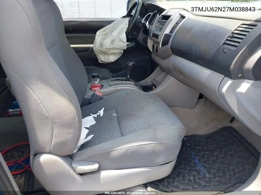 2007 Toyota Tacoma Prerunner V6 VIN: 3TMJU62N27M038843 Lot: 42814970