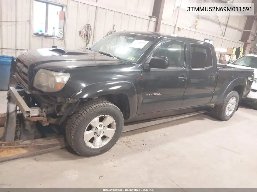 2009 Toyota Tacoma Double Cab Long Bed VIN: 3TMMU52N69M011591 Lot: 41941044