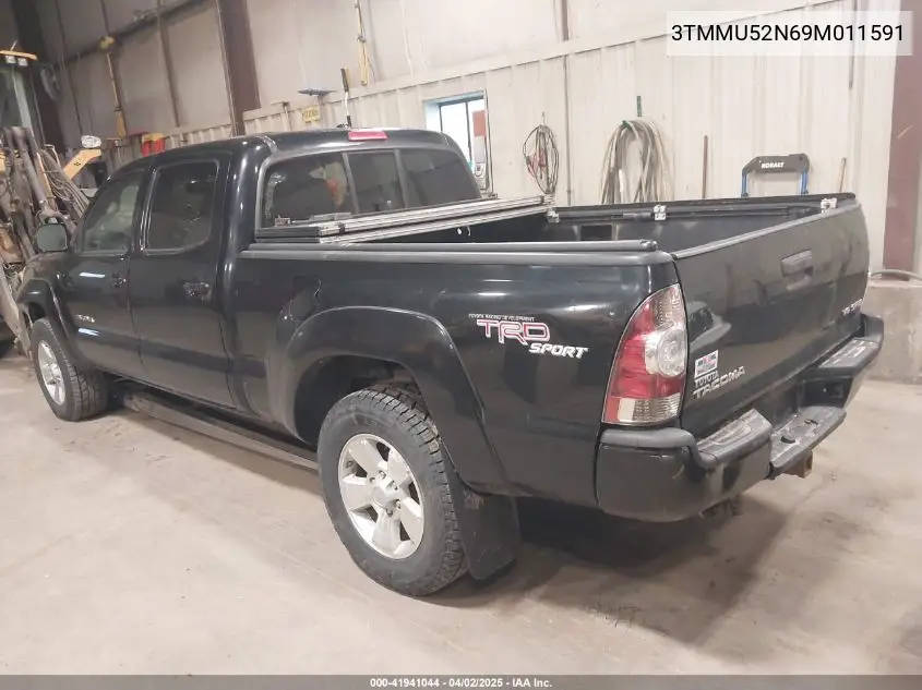 2009 Toyota Tacoma Double Cab Long Bed VIN: 3TMMU52N69M011591 Lot: 41941044