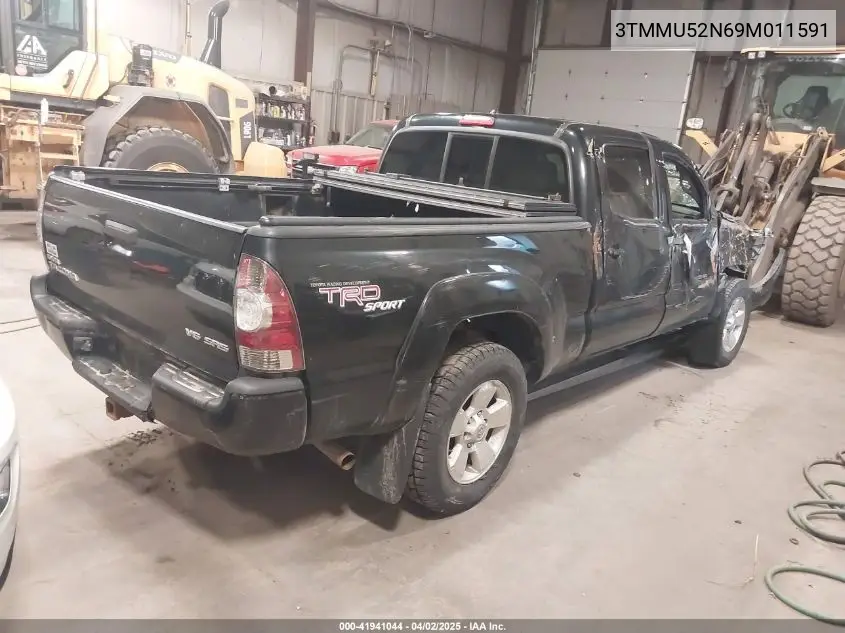 2009 Toyota Tacoma Double Cab Long Bed VIN: 3TMMU52N69M011591 Lot: 41941044