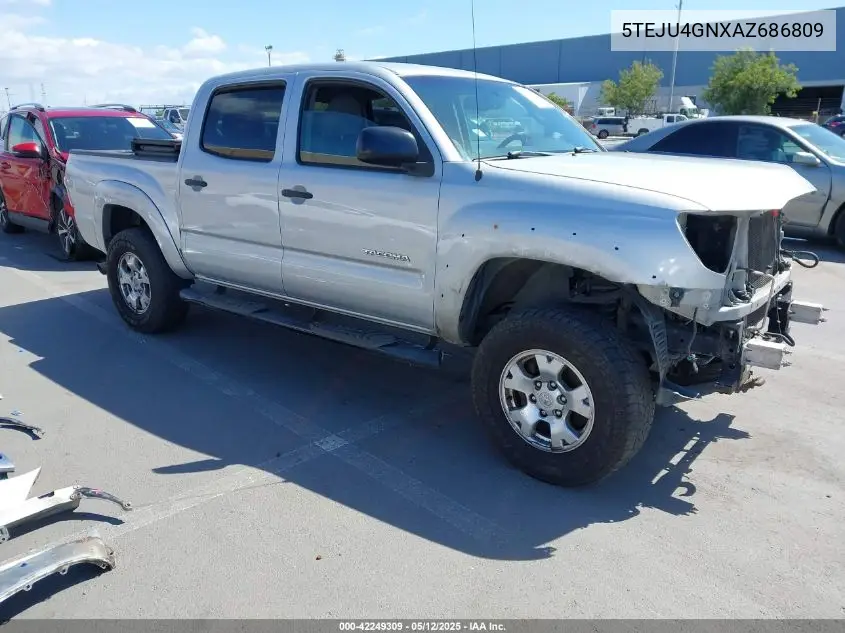 2010 Toyota Tacoma Prerunner V6 VIN: 5TEJU4GNXAZ686809 Lot: 42249309