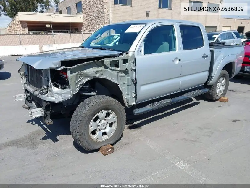 2010 Toyota Tacoma Prerunner V6 VIN: 5TEJU4GNXAZ686809 Lot: 42249309