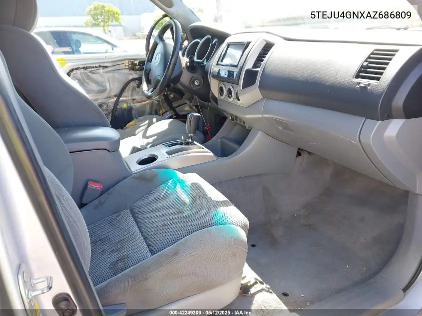 2010 Toyota Tacoma Prerunner V6 VIN: 5TEJU4GNXAZ686809 Lot: 42249309