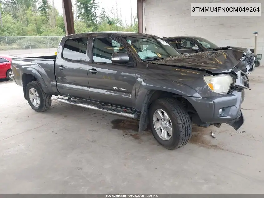2012 Toyota Tacoma Base V6 VIN: 3TMMU4FN0CM049264 Lot: 42604840