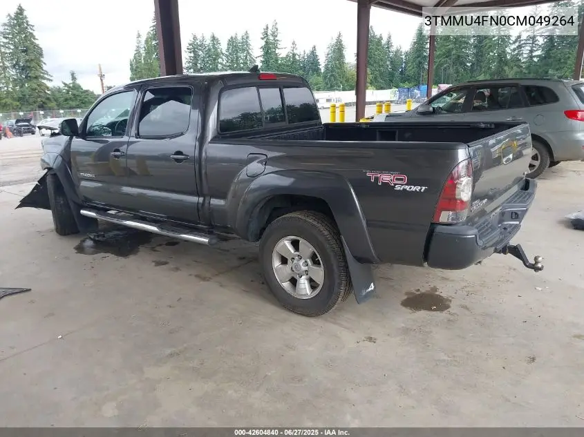 2012 Toyota Tacoma Base V6 VIN: 3TMMU4FN0CM049264 Lot: 42604840