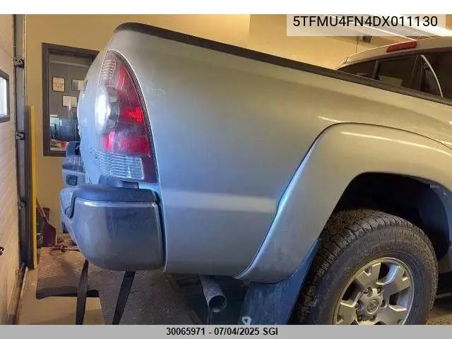 2013 Toyota Tacoma Double Cab Long Bed VIN: 5TFMU4FN4DX011130 Lot: 30065971