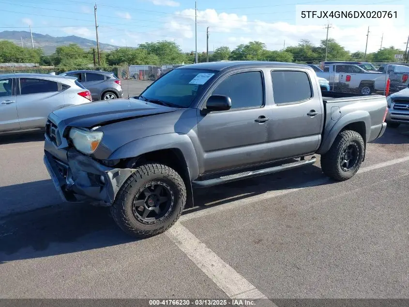 2013 Toyota Tacoma Prerunner VIN: 5TFJX4GN6DX020761 Lot: 41766230