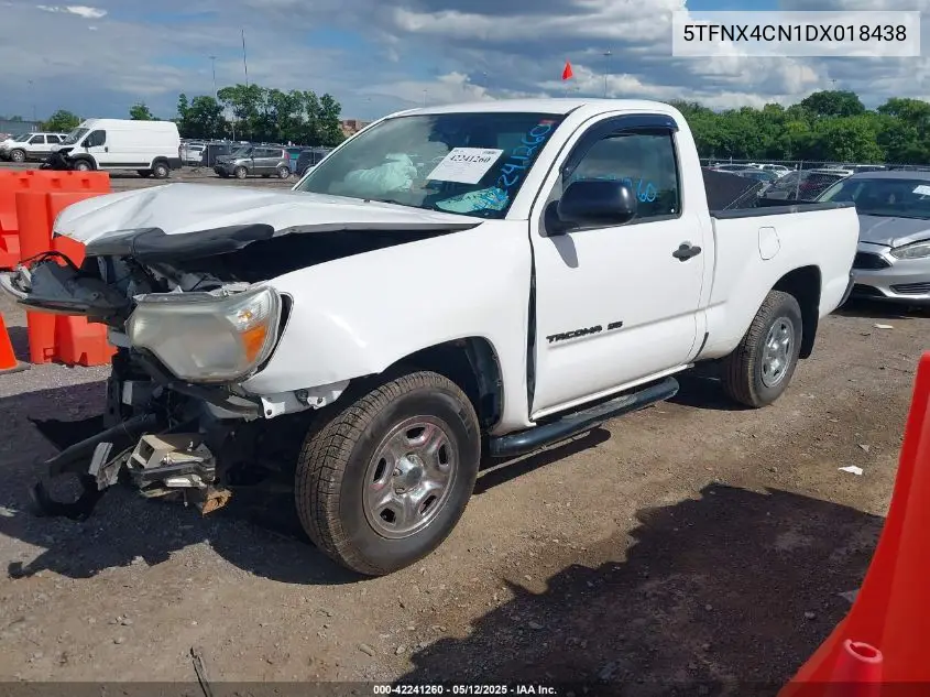 2013 Toyota Tacoma VIN: 5TFNX4CN1DX018438 Lot: 42241260