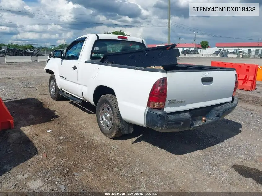 2013 Toyota Tacoma VIN: 5TFNX4CN1DX018438 Lot: 42241260