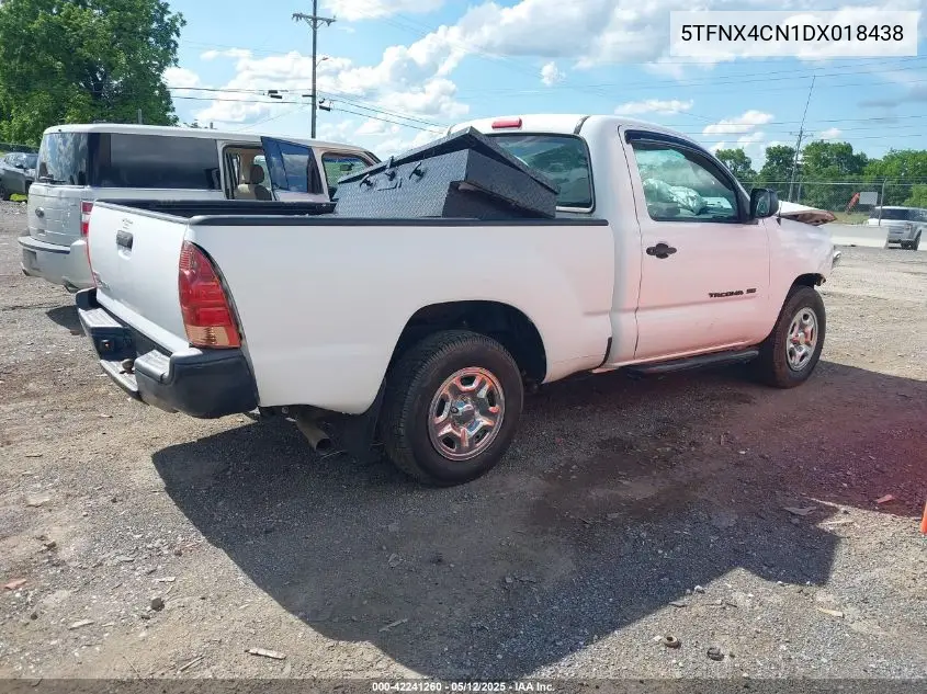 2013 Toyota Tacoma VIN: 5TFNX4CN1DX018438 Lot: 42241260