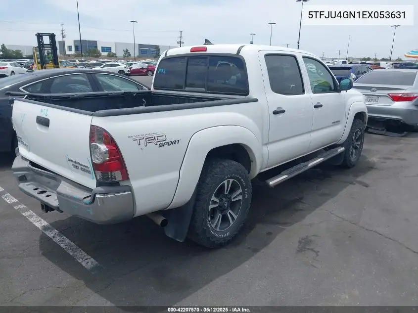 2014 Toyota Tacoma Prerunner V6 VIN: 5TFJU4GN1EX053631 Lot: 42207570